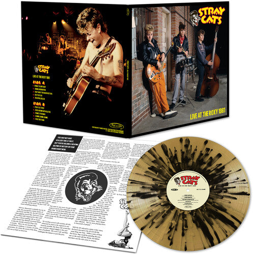 Stray Cats: Live At The Roxy 1981 - Gold/black Splatter