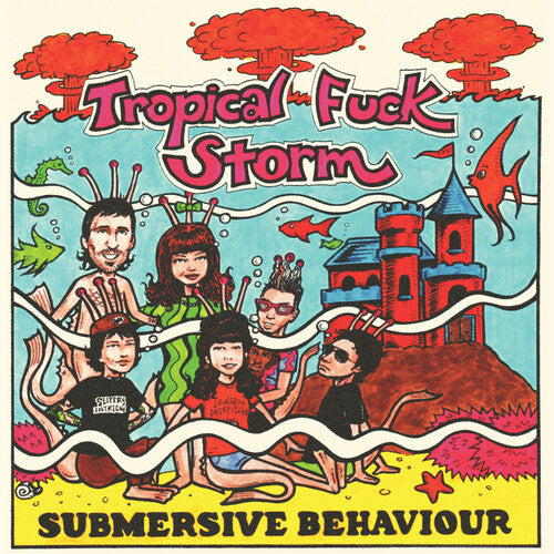 Tropical Fuck Storm: Submersive Behaviour - Clear/aqua Blue Smoke