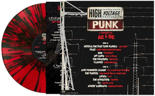 Various Artists: A Punk Tribute To Ac/dc (Various Artists) - RED/BLACK SPLATTER